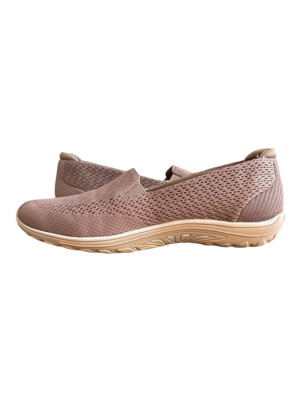 SKECHERS WOMENS REGGAE FEST DARK TAUPE COMFORT SHOE SIZE 8.5 RELAXED FIT - Picture 7 of 11